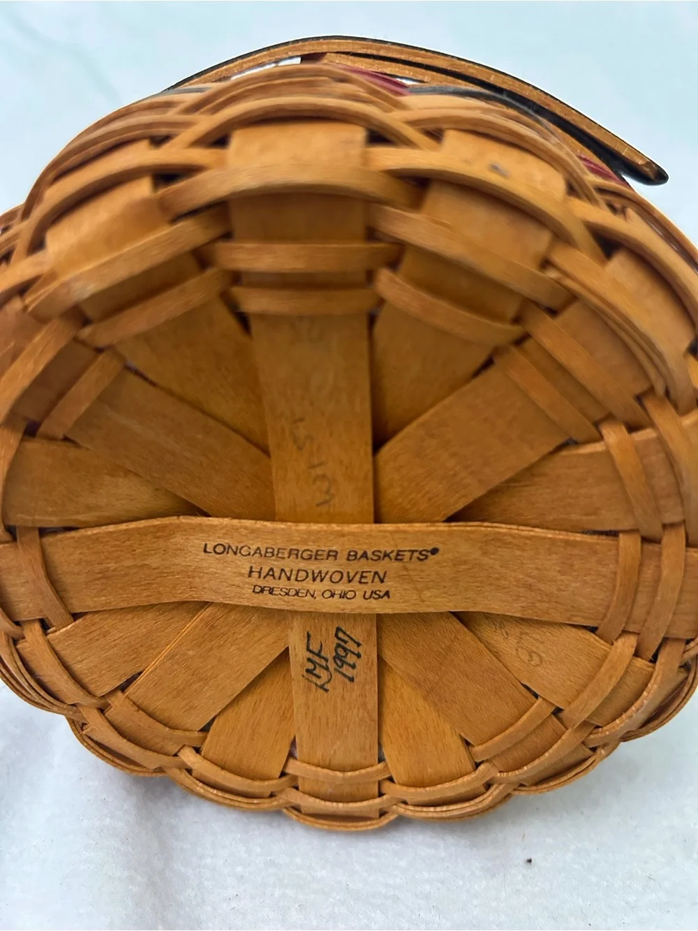 Longaberger 1997 Inaugural Basket Red, White & Blue
